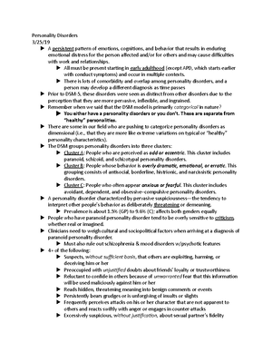 Neurodevelopmental Disorders Notes - Neurodevelopmental Disorders ...