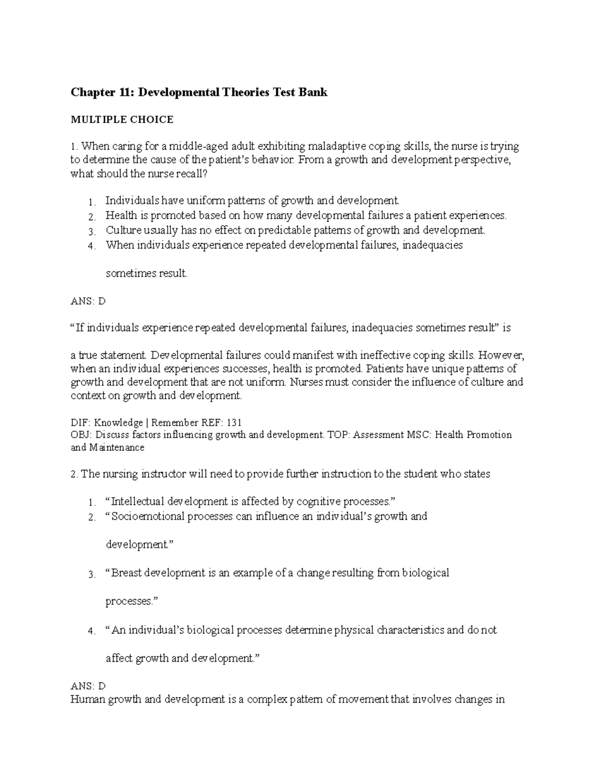 Developmental Theories From A Growth And Development Perspective Developmental Theories From A Growth And Development Perspective