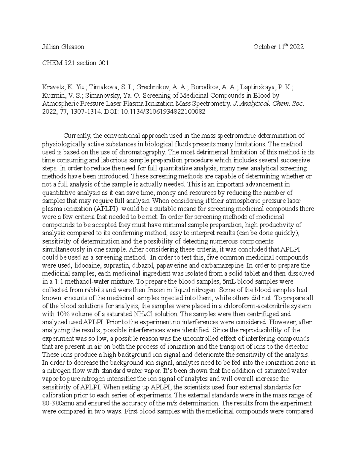 journal-review-2-jillian-gleason-october-11th-2022-chem-321-section