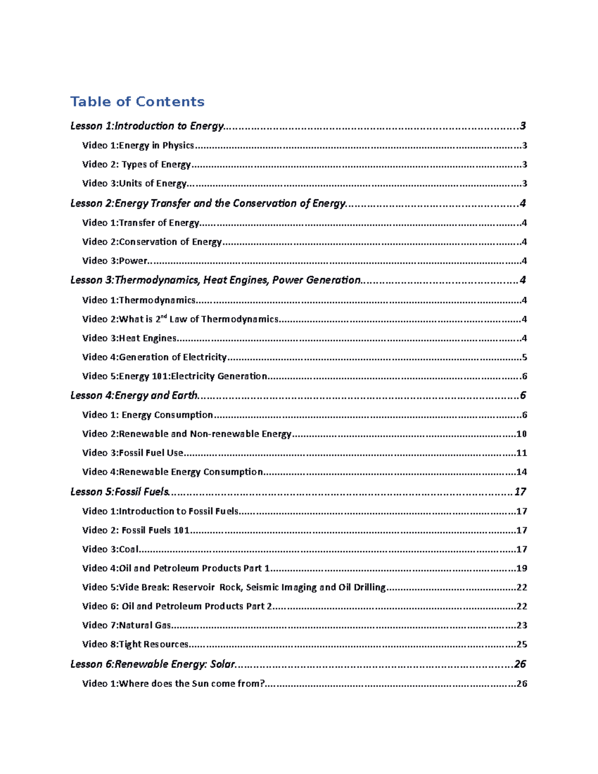 PHYS 273 FULL Notes - Table of Contents Lesson 1:Introduction to - Studocu