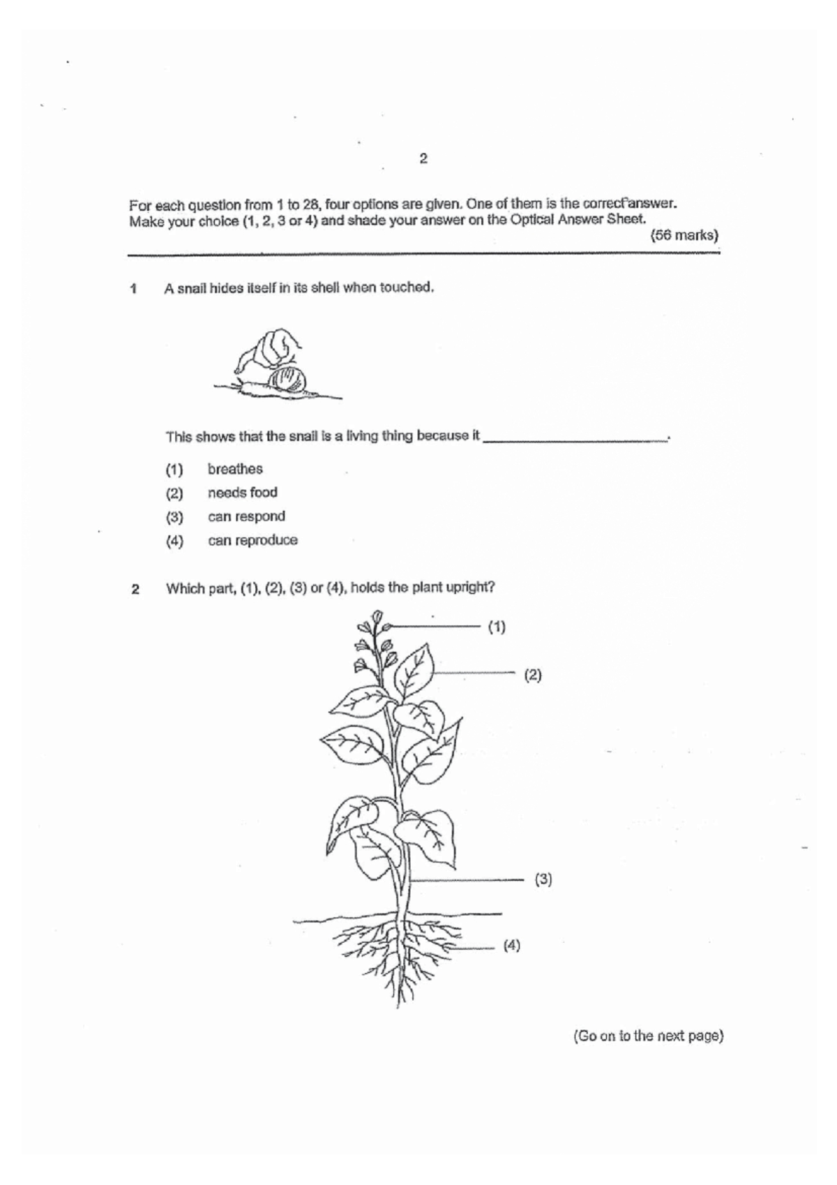 P4 Science SA2 2020 ACS Exam Papers page-0003 - Math 2401 - Studocu