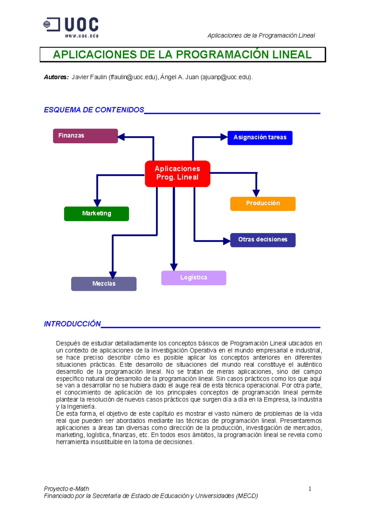 3.1 Aplicaciones De La Programación Lineal - APLICACIONES DE LA ...