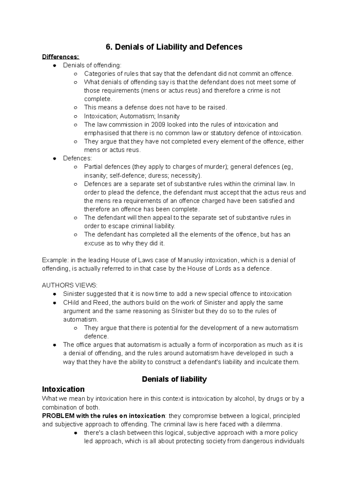 6. Denials of liability and defences - 6. Denials of Liability and ...