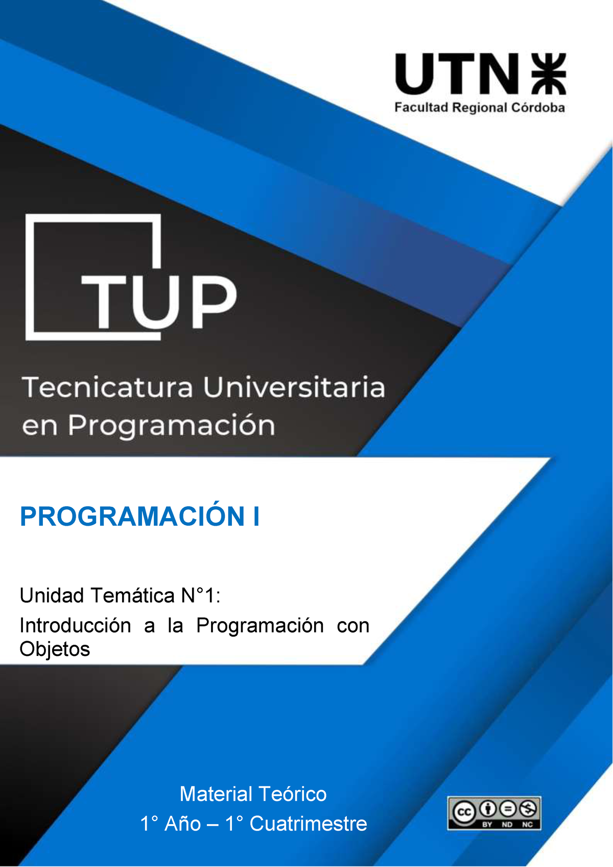 Tup 1c Pi Teo U1 Introduccion Poo Uml ProgramaciÓn I Unidad Temática N°1 Introducción A La 2759
