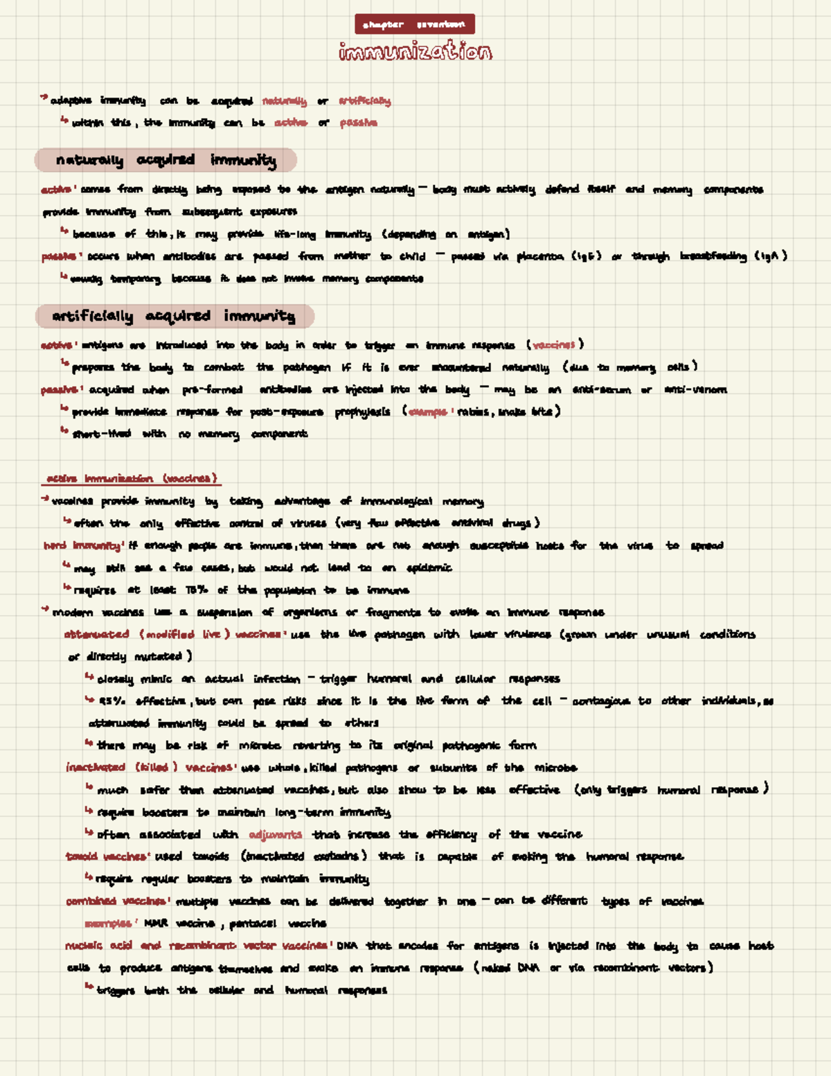 M) Chapter 17- Immunization - c. mpter#EEgEEggET¥Ef immunization → ...