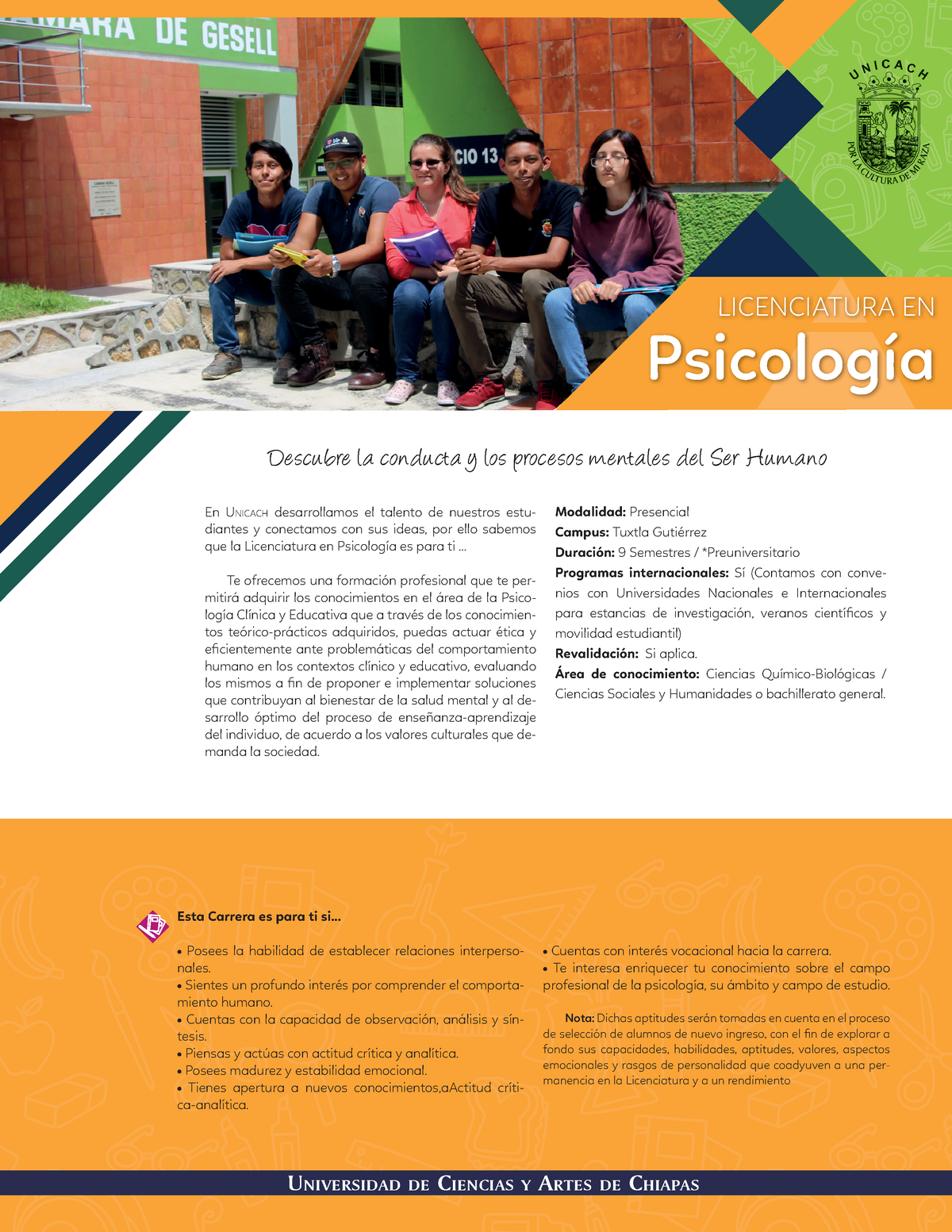 Licenciatura Psicologia - LICENCIATURA EN Psicología En Unicach ...