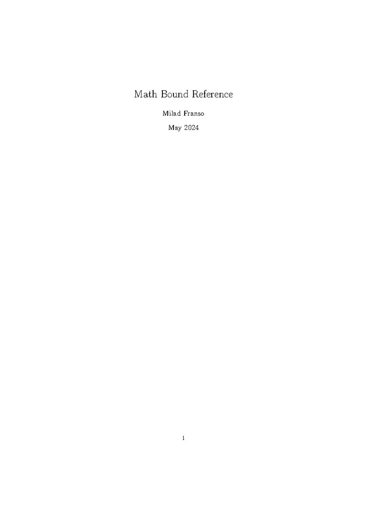 Math financial-1 - Summary Notes - Basic - Math Bound Reference Milad ...