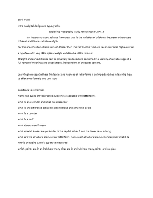 Typography chapter 1 Study notes, Chris HARD - Chris Hard Intro to ...