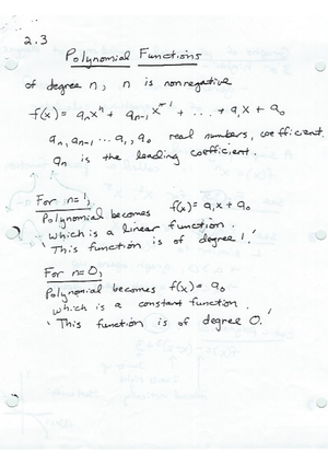 Chapter 2 notes - MATH 115L - Studocu