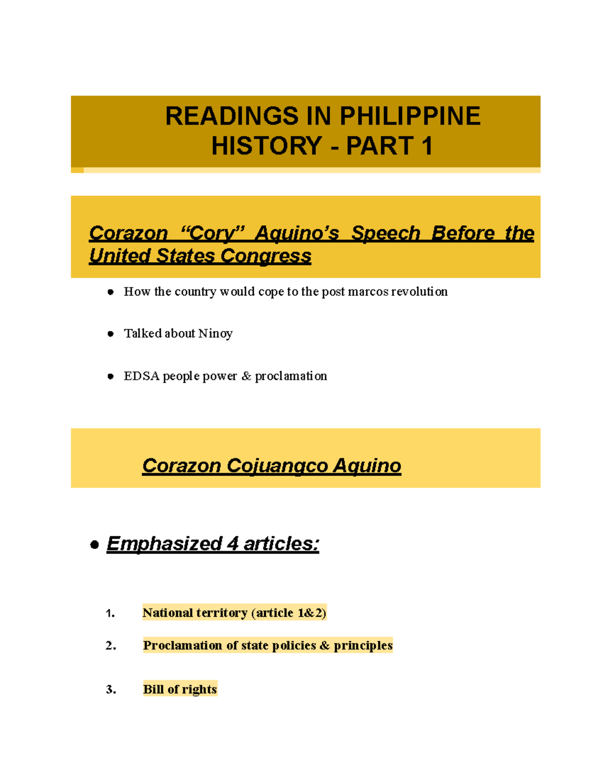 Readings IN Philippine History - PART 1 - READINGS IN PHILIPPINE ...