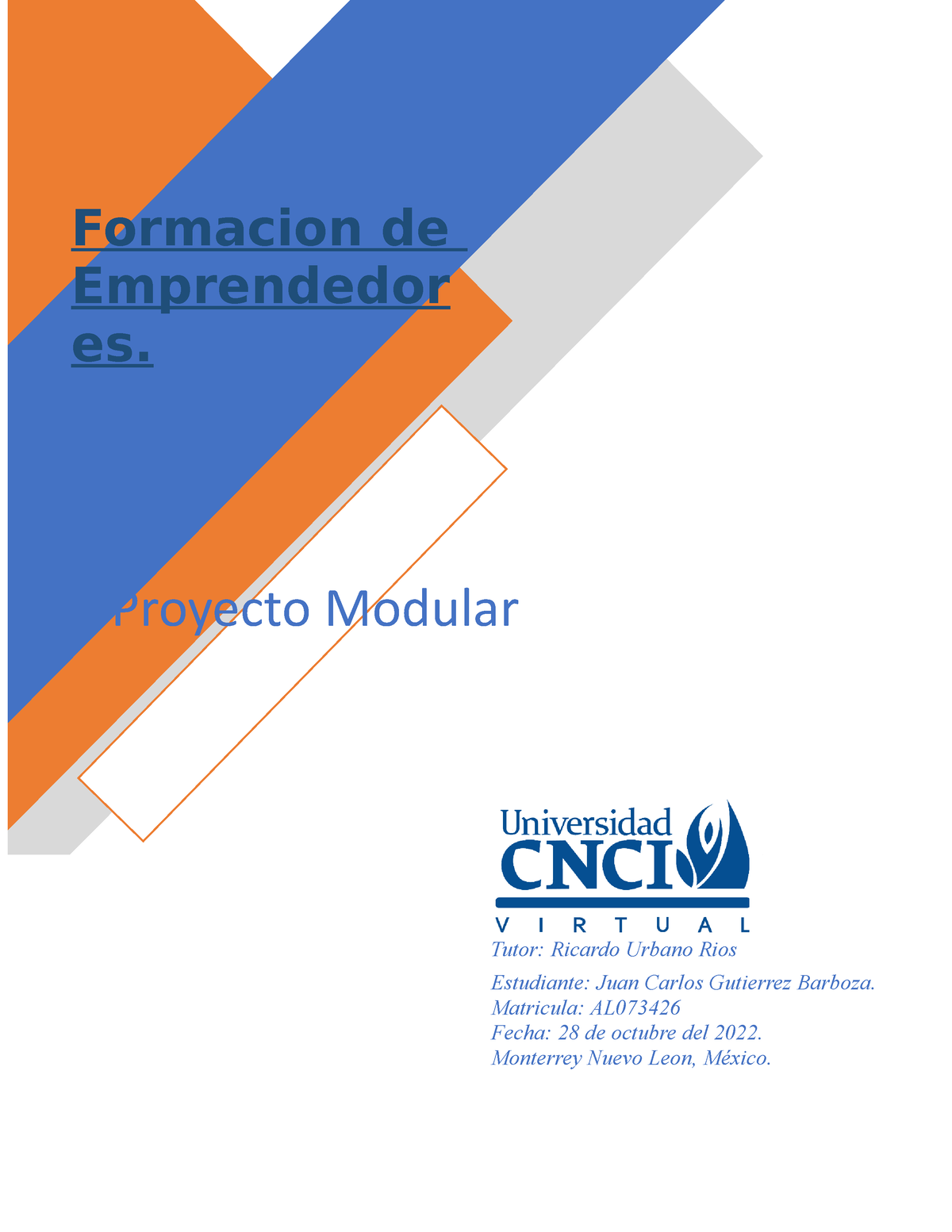 AL073426 Formacion De Emprendedores Proyecto Modular Juan Carlos ...