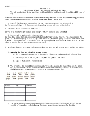 Visualization - Notes - Rachel Guidry MATH 1324 01. Visualization ...