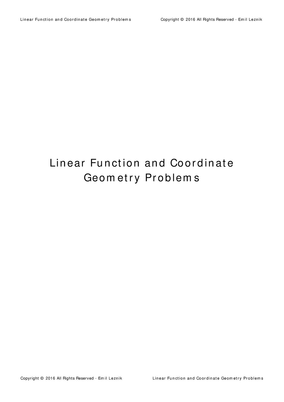 linear-function-problems-li-n-e-a-r-fu-n-c-t-i-o-n-a-n-d-co-o-r-d-i-n