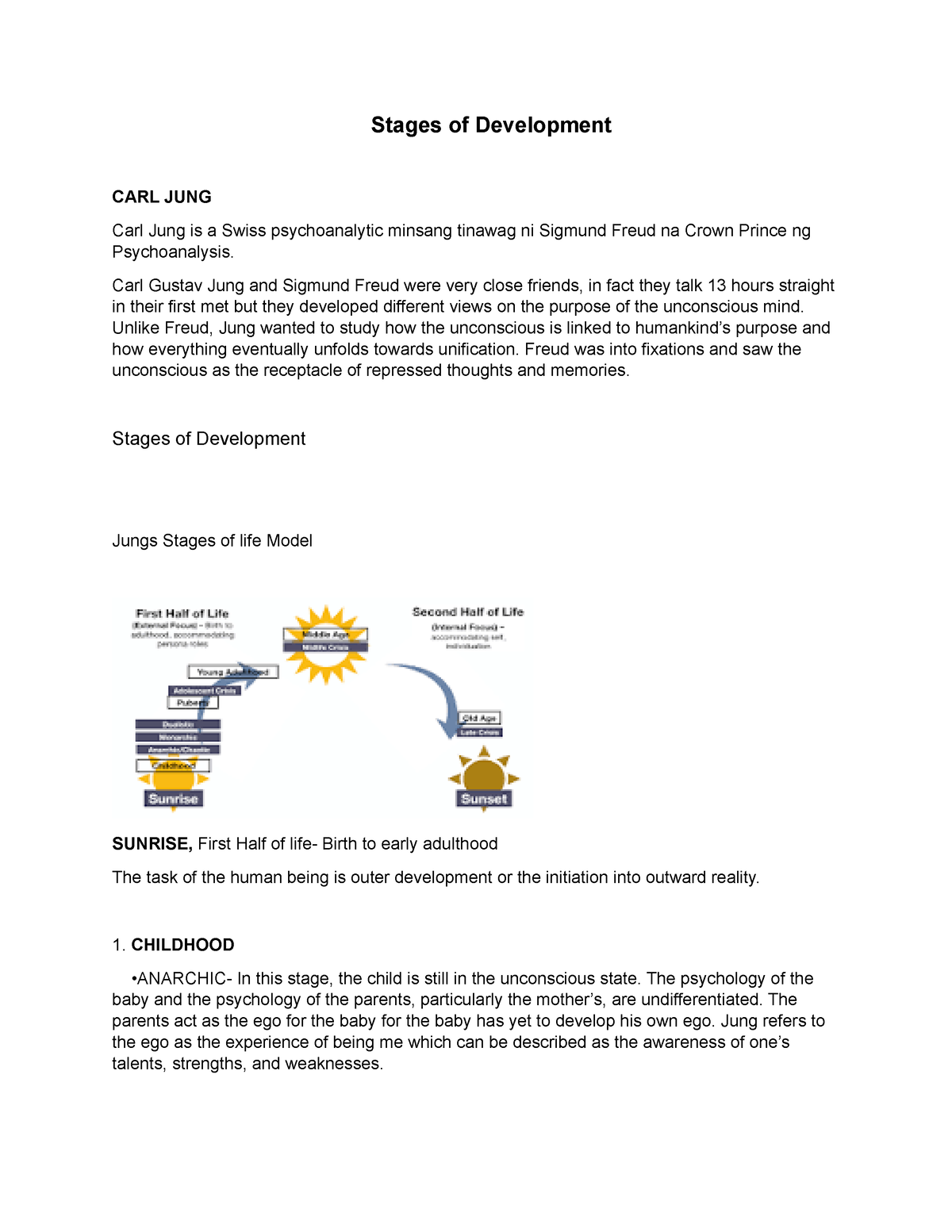 Stages of Development - Understanding the Self - Stages of Development ...