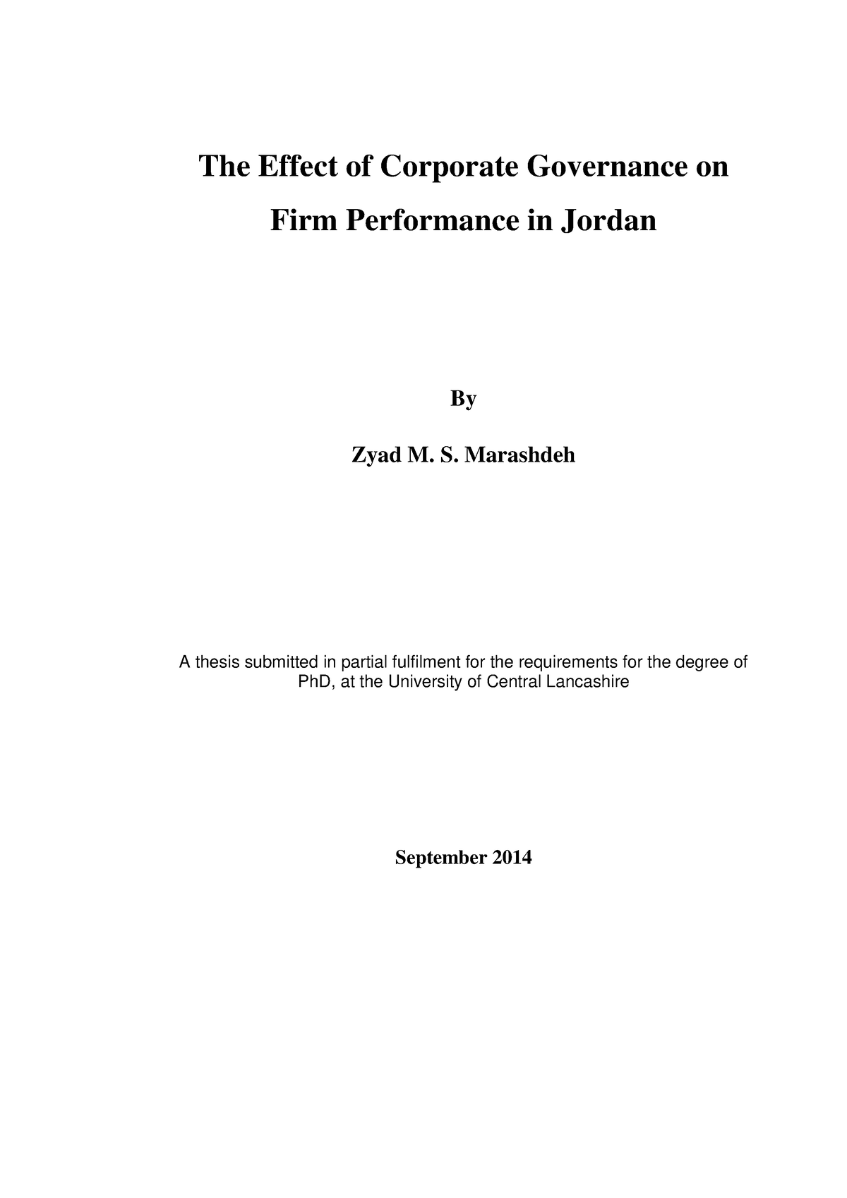 thesis on companies