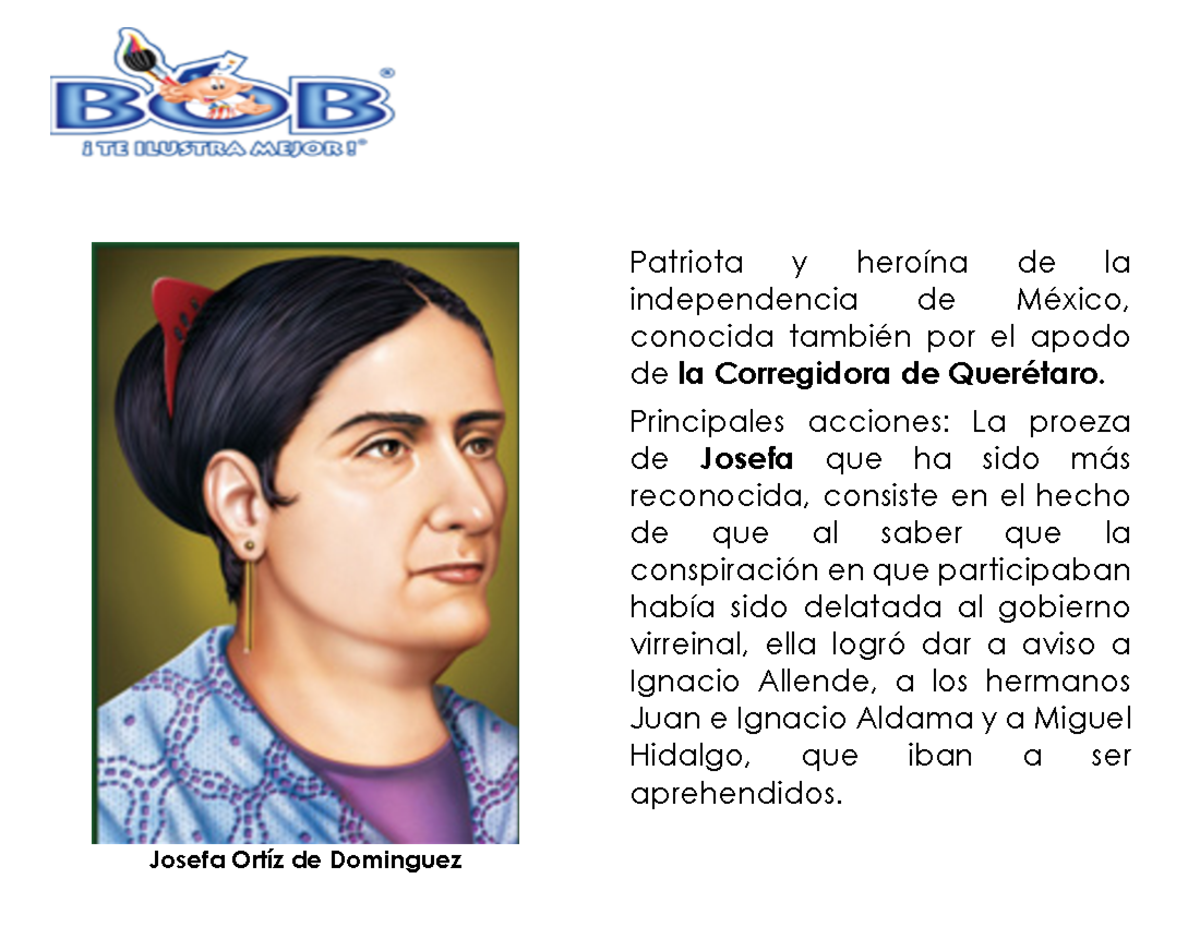 Monografias Monograf as Josefa Ort z De Dominguez Patriota Y 