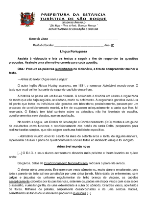 EF 9 - Descritores De Português 9º Ano - SPAECE Sistema Permanente De ...