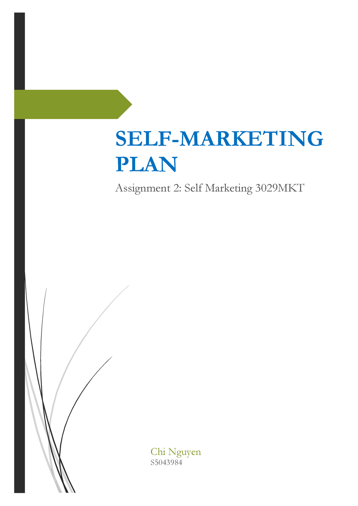 marketing yourself assignment