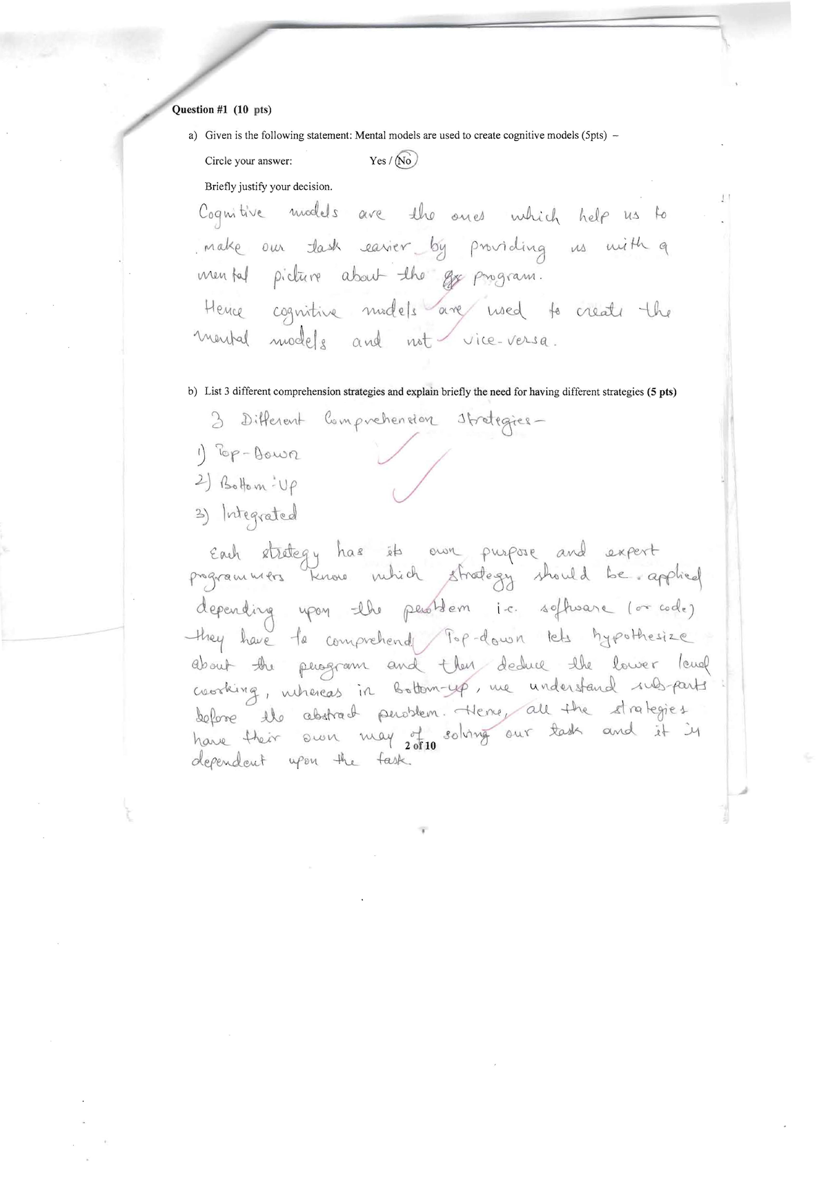 Exam 12 December 2017, questions and answers Question 1 (10