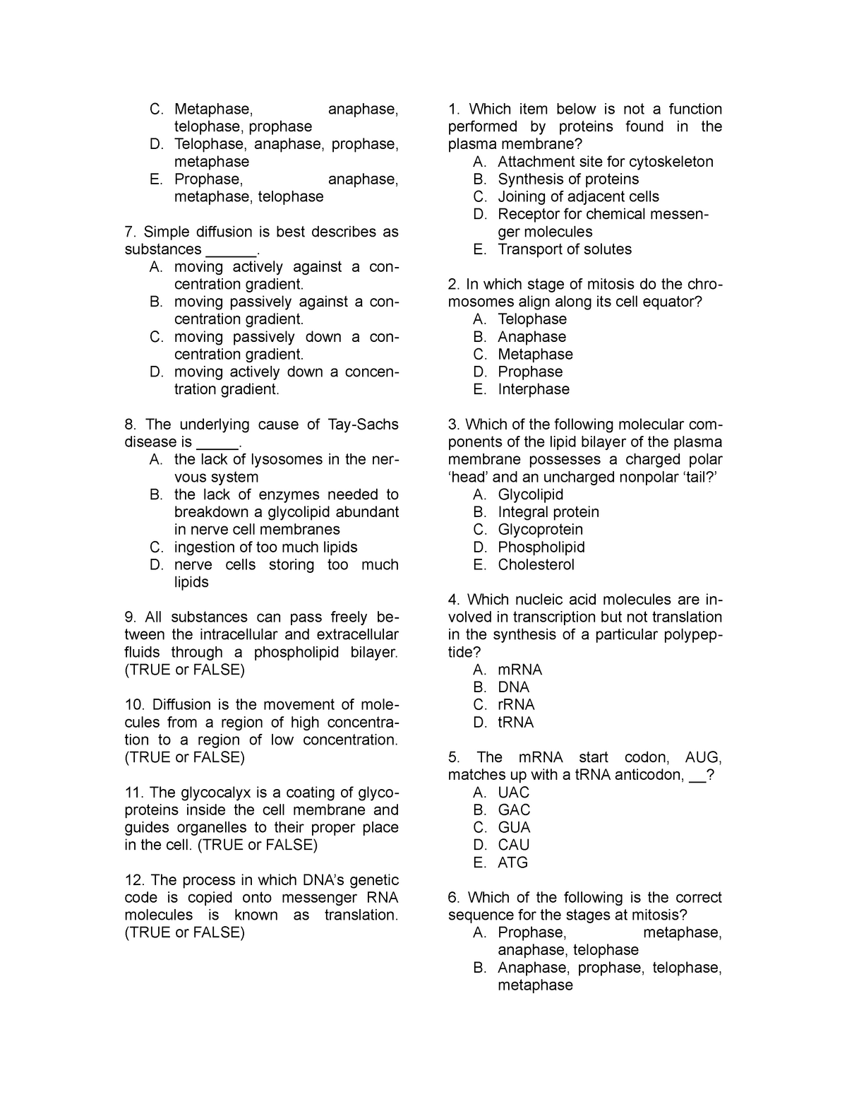 anatomy-and-physiology-1-which-item-below-is-not-a-function