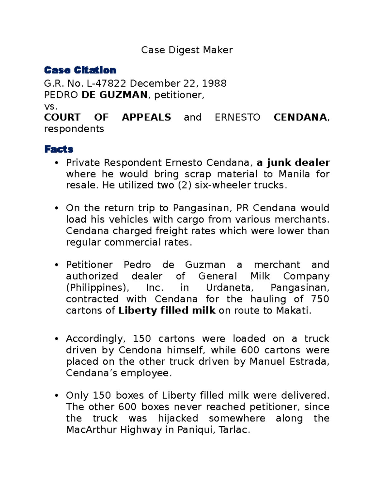 CaseDigestMaker Non Case Digest Maker Case Citation G. No. L