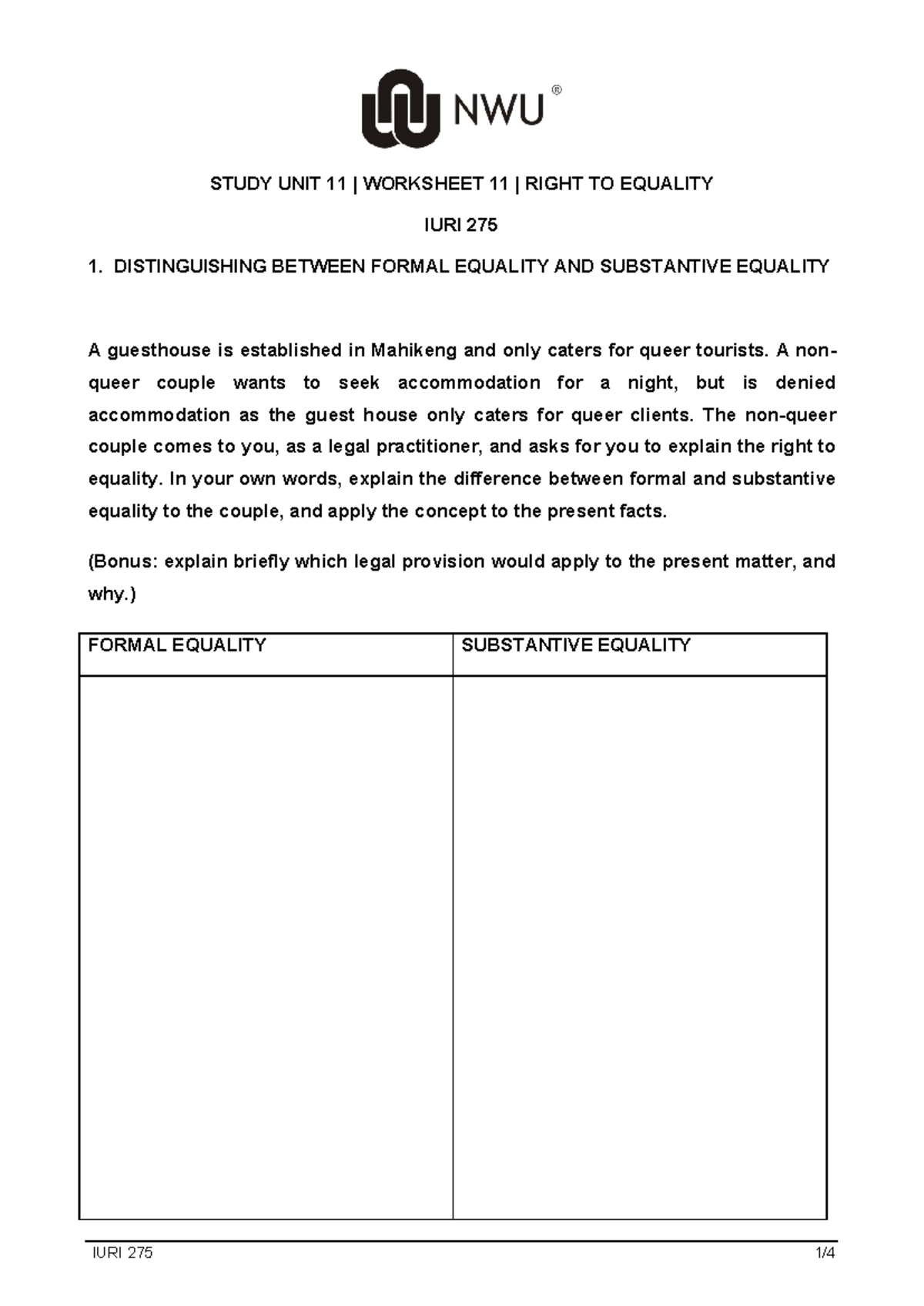 SU 11 Worksheet - Practice material - STUDY UNIT 11 | WORKSHEET 11 ...