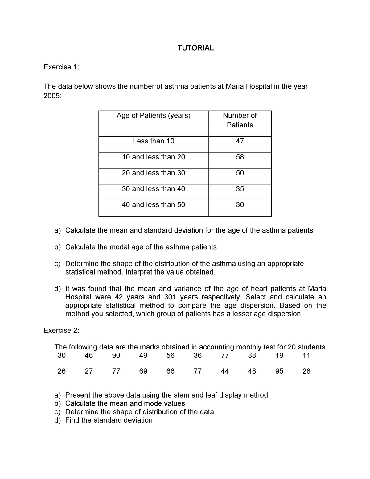 statistics chapter 2 presentation of data exercise answers pdf