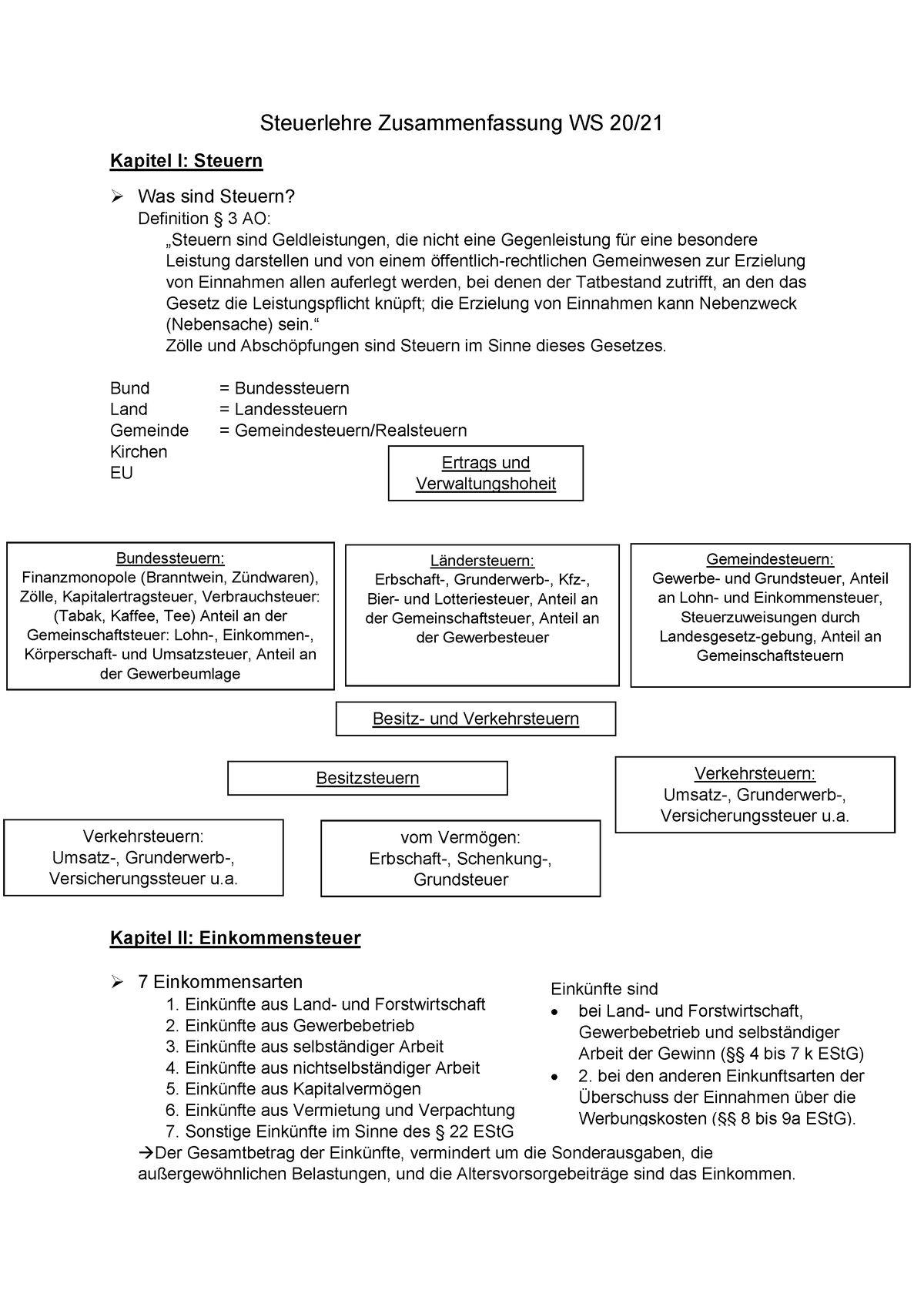 Steuerlehre Steuerlehre Bezeichnet Die Wirtschaftswissenschaftliche ...