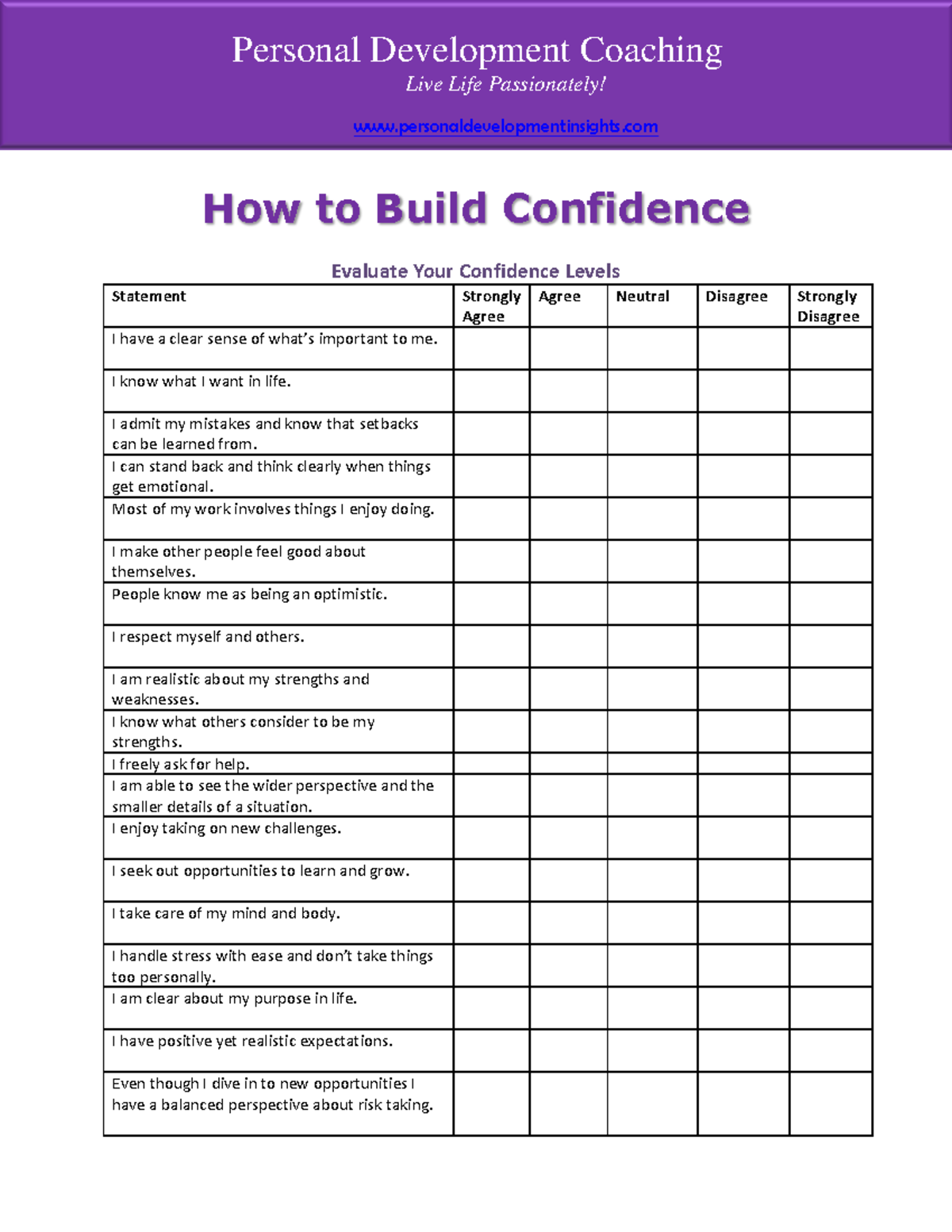 How to Build Confidence personal development insights - Personal ...