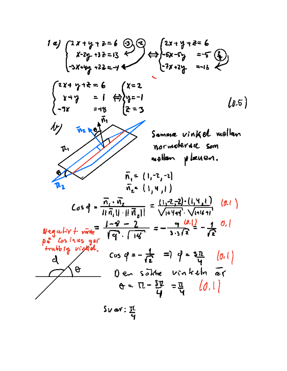 Linjär Algebra Lösning 2021-03-01 - 14 2 12 17 6 2 1 YTZ ####### Här 2 ...