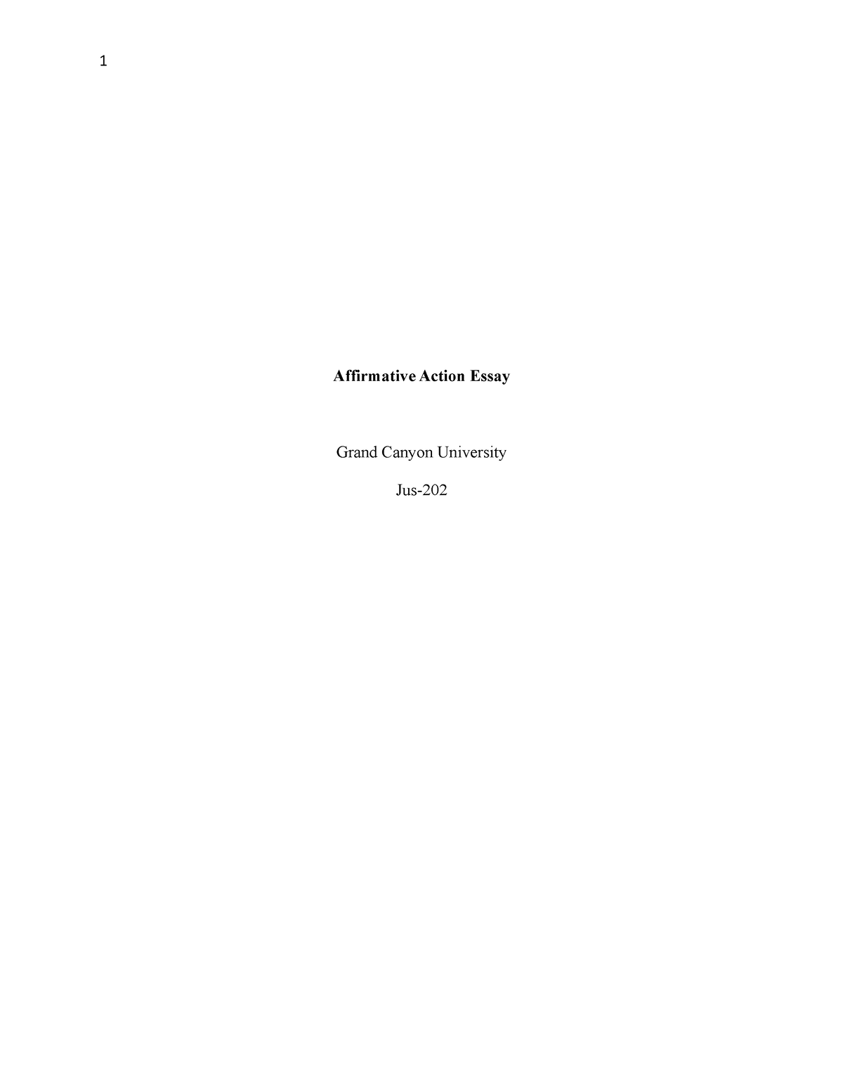 affirmative action title for essay
