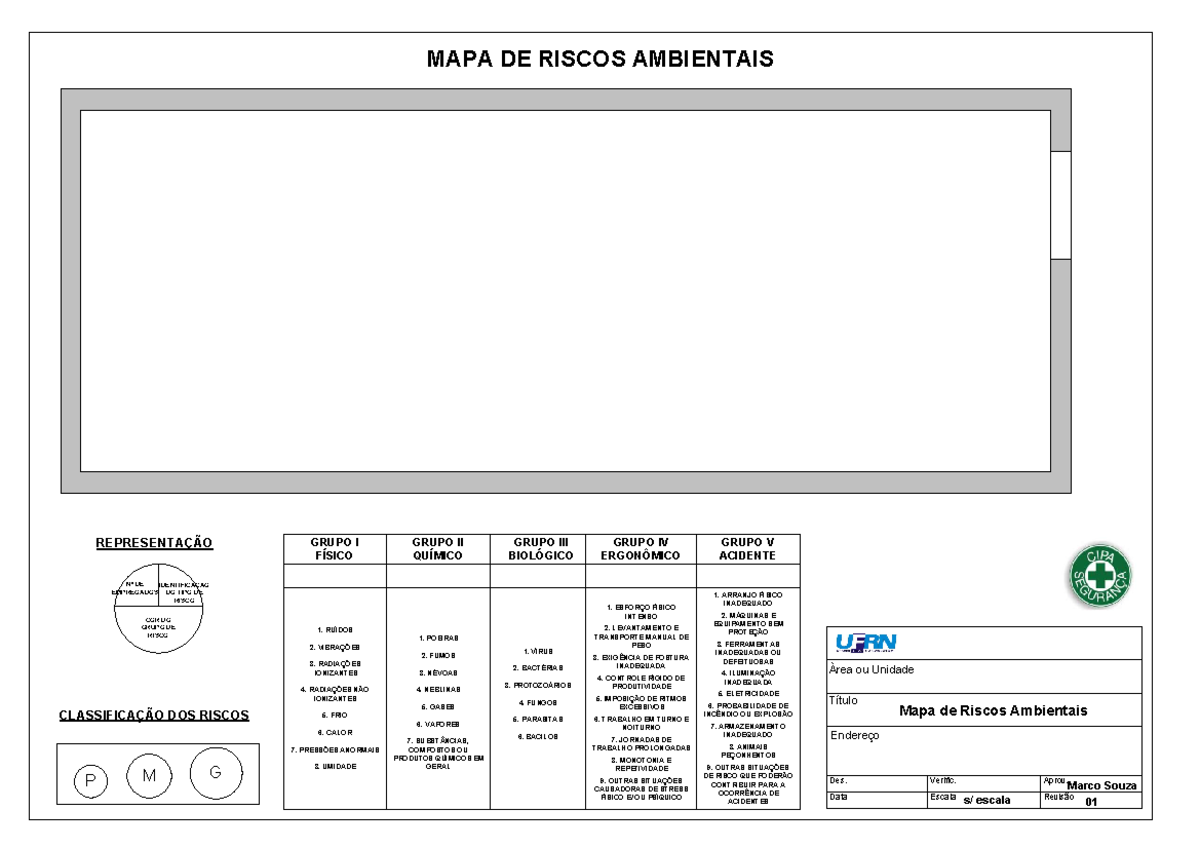 Mapa de Riscos - Àrea ou Unidade Título Mapa de Riscos Ambientais Des ...