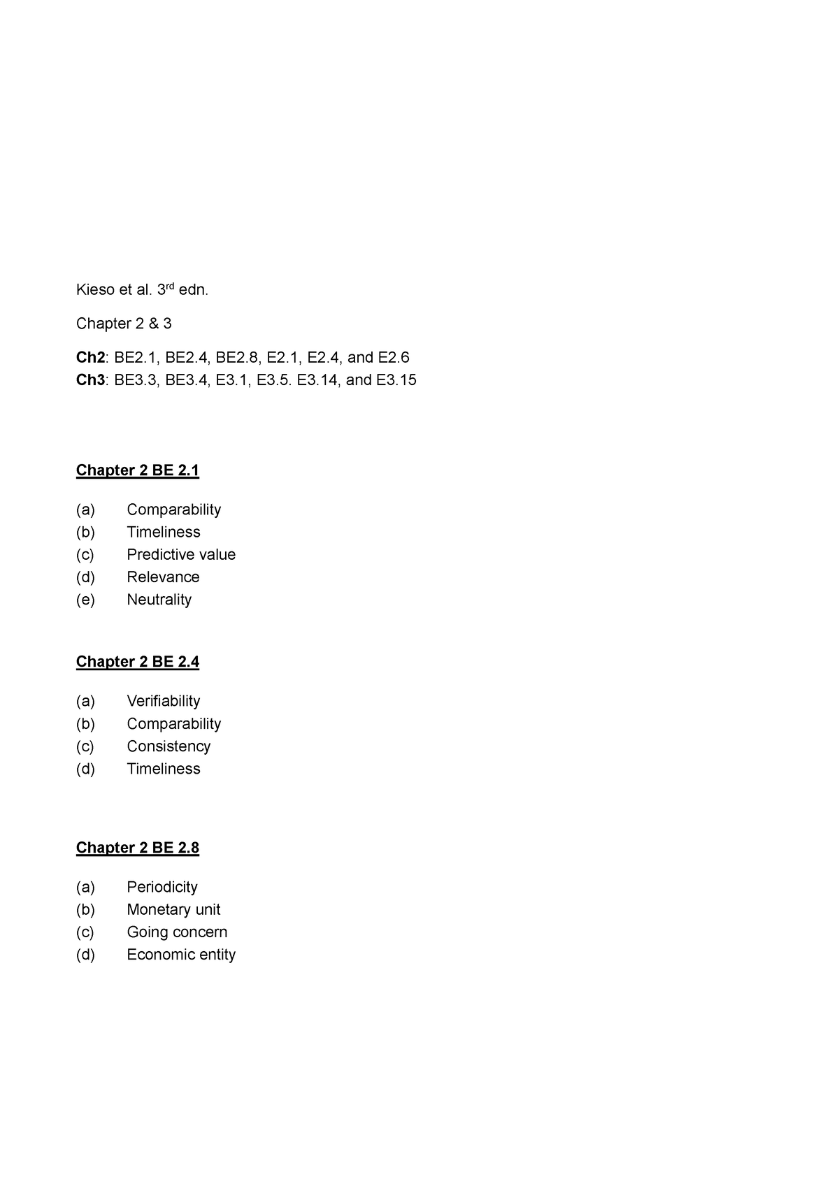 Intermadiate Accounting Chapter 2,3 Solution(partial) - BUSS 213 ...