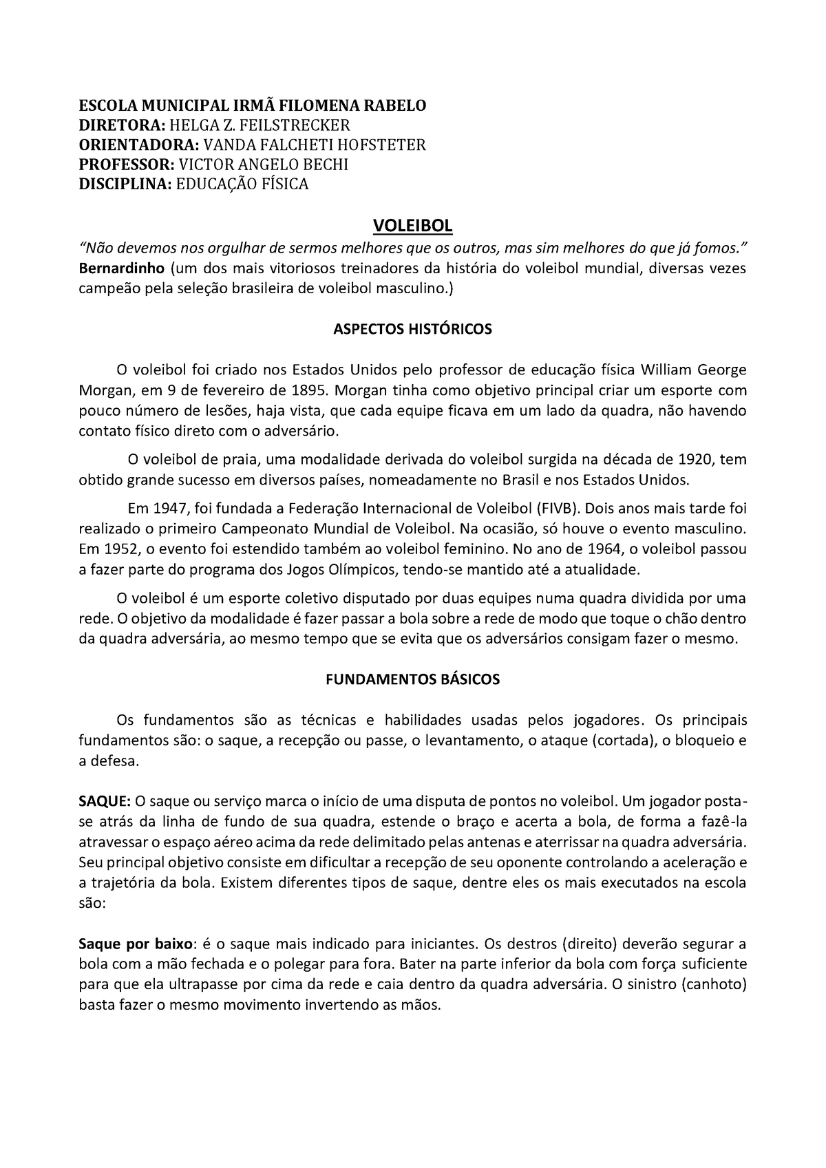 Apostila Prof Ed Fisica Concurso, PDF, Voleibol