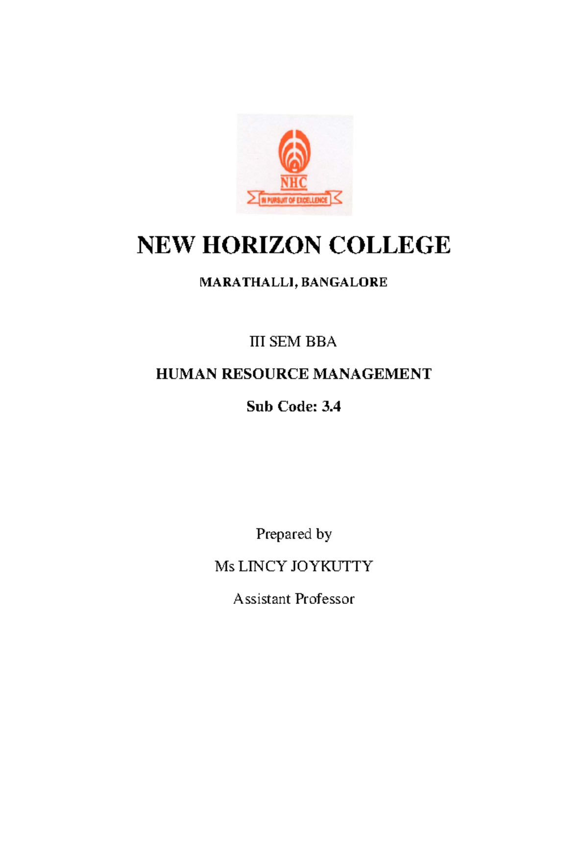 bba-human-resource-management-notes-new-horizon-college-marathalli