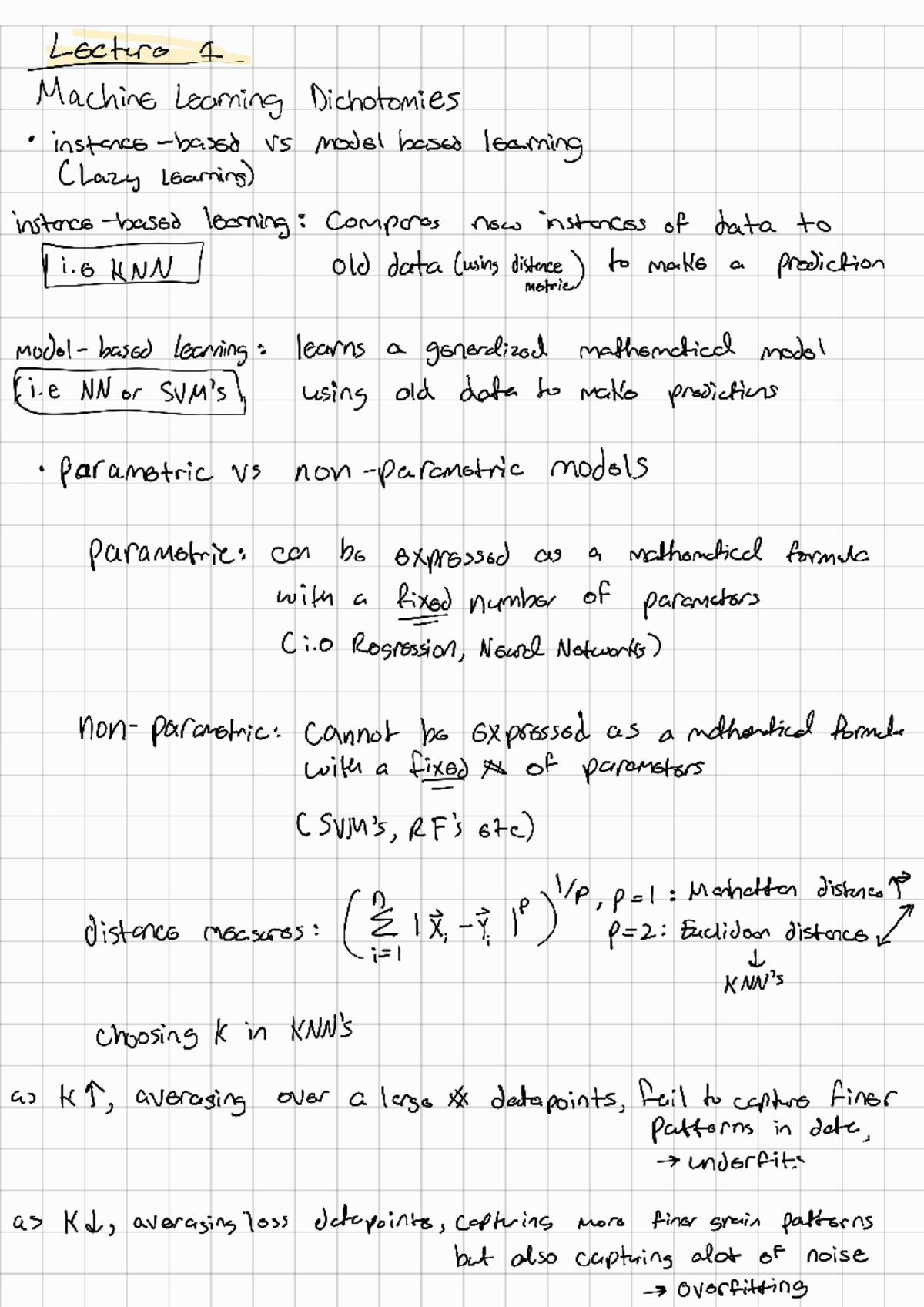 Midterm Studying 241017 214604 - Lsctur 1 MachinE Learning Dichotomies ...