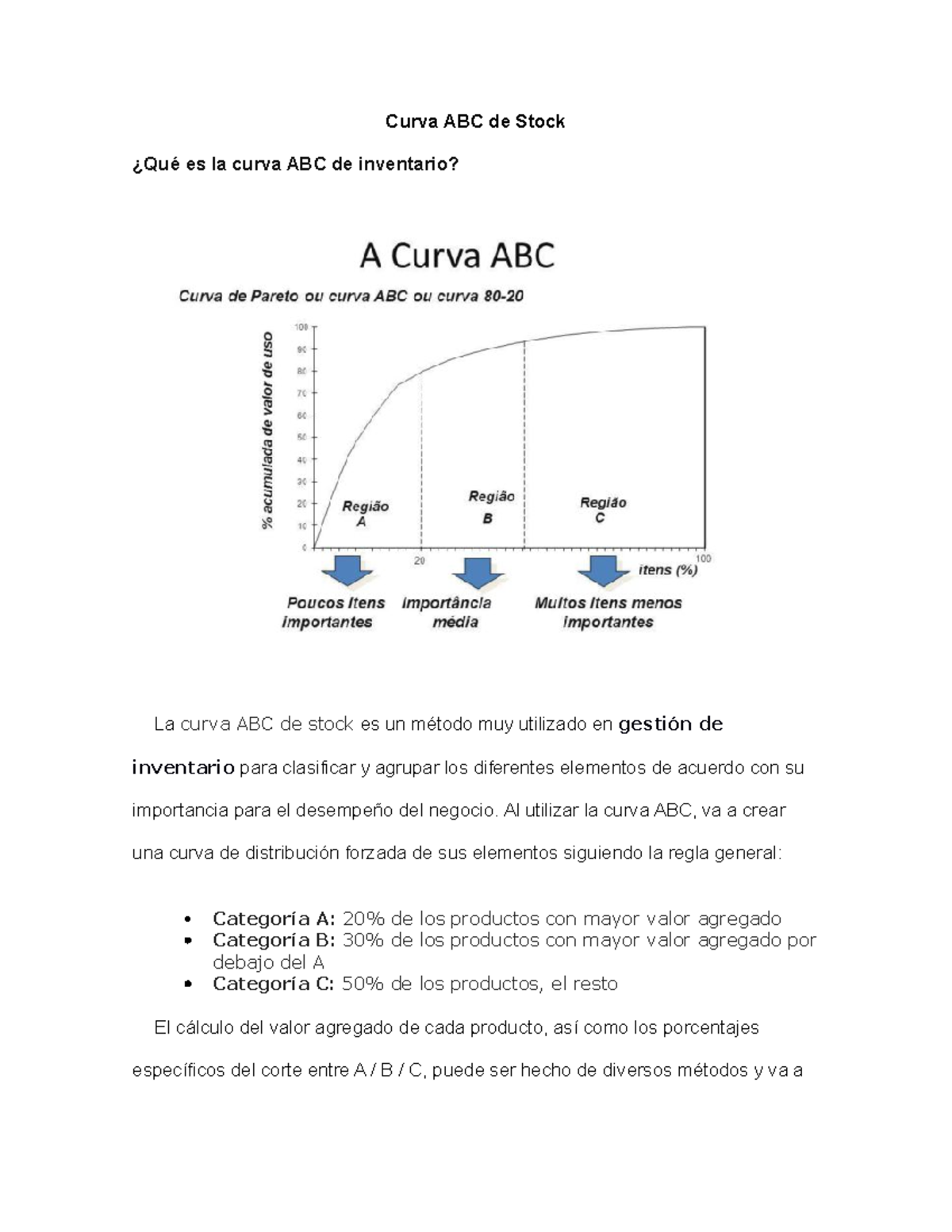 432548256 Curva ABC De Stock - Curva ABC De Stock ¿Qué Es La Curva ABC ...