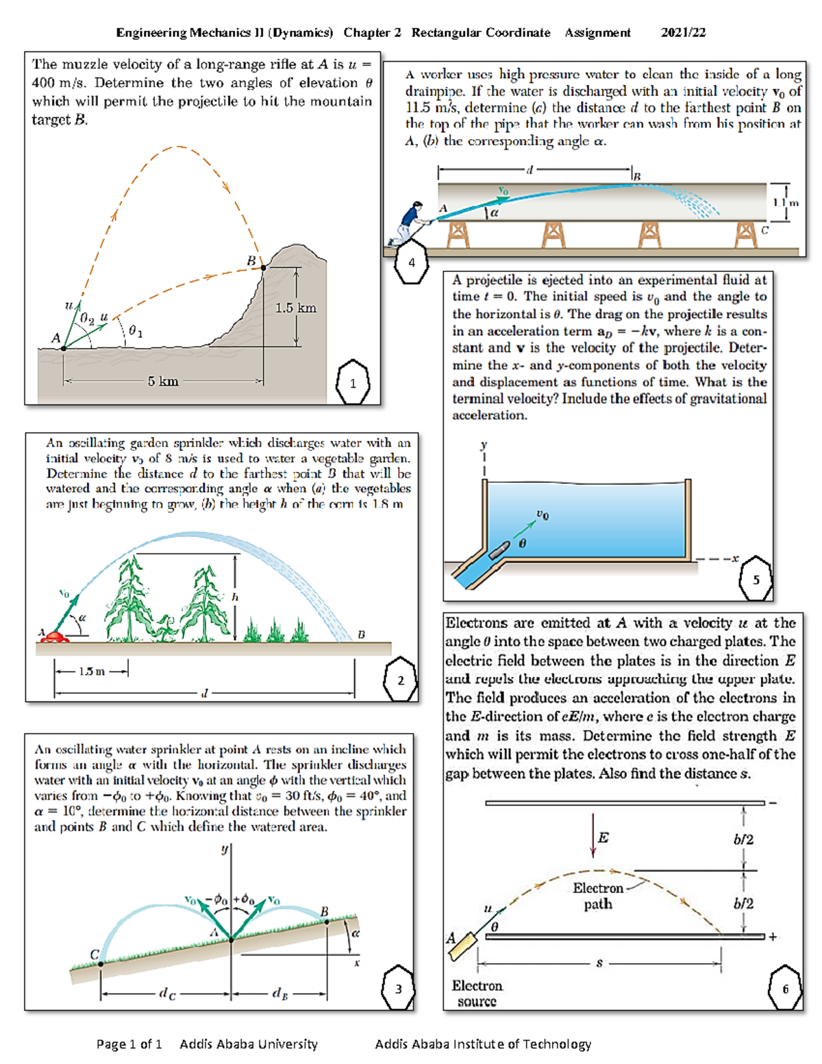 Assignemnt 2 CH2 Rectangular Motion - Static and dynamic - Page 1 of 1 ...