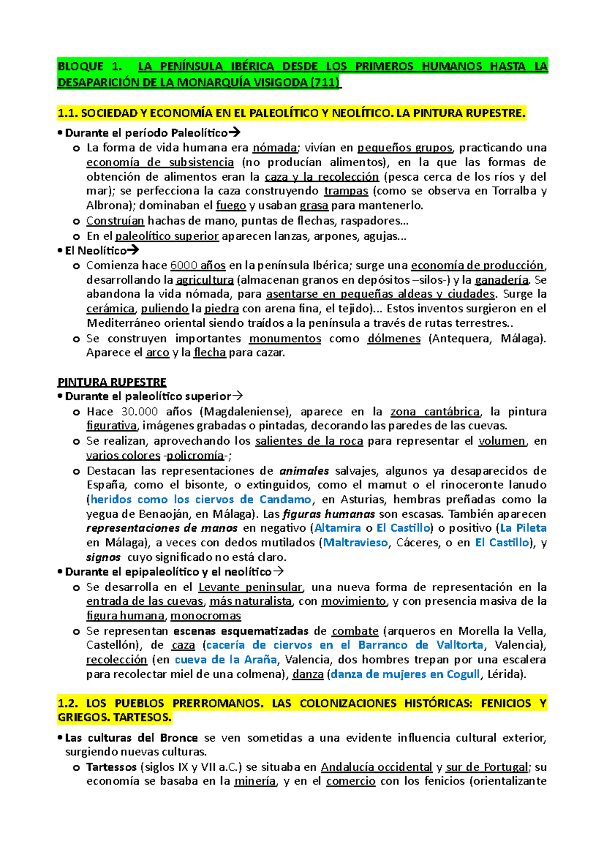 Bloque 1-versión Clase - BLOQUE 1. LA PENÍNSULA IBÉRICA DESDE LOS ...