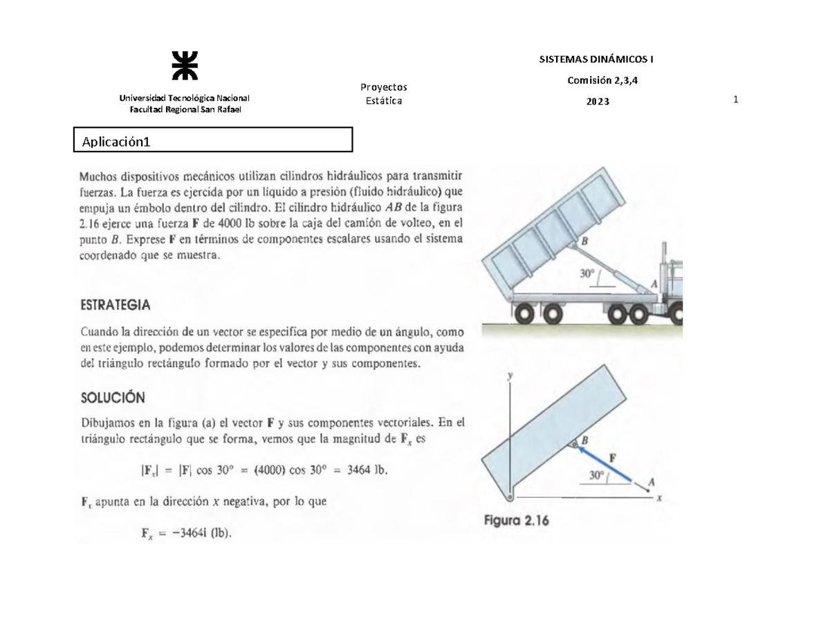 Proyectos Estática- Resueltos (Bedford Fowlwer) - Universidad ...