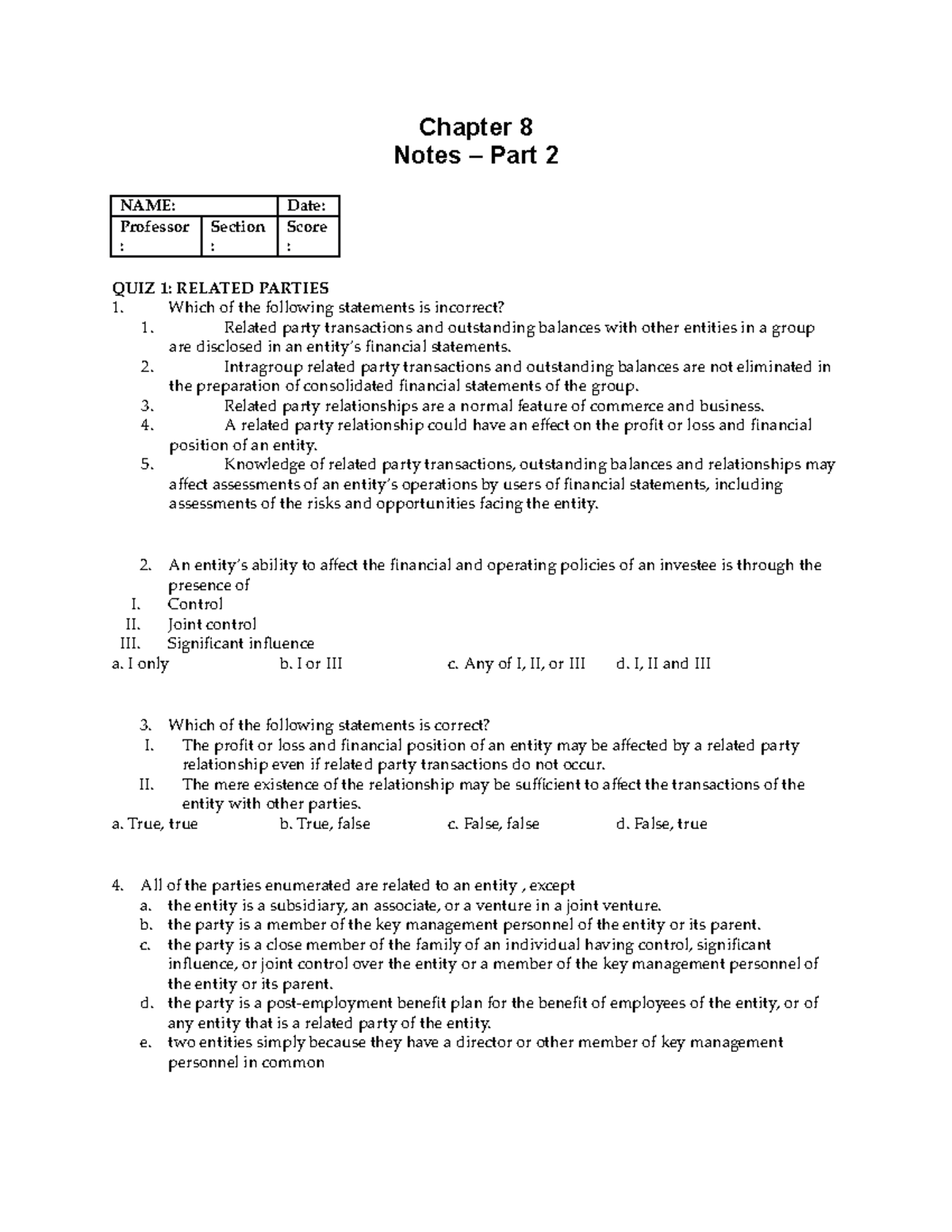 SOL.MAN. Chapter 8 Question AND SOL - Chapter 8 Notes – Part 2 NAME ...