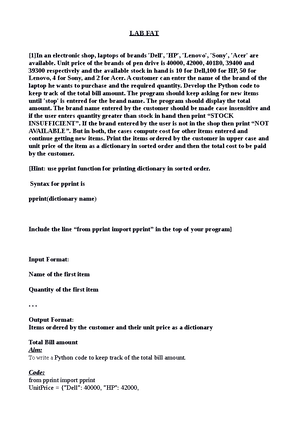 Internship report - SUMMER TRAINING REPORT ON PYTHON In partial ...