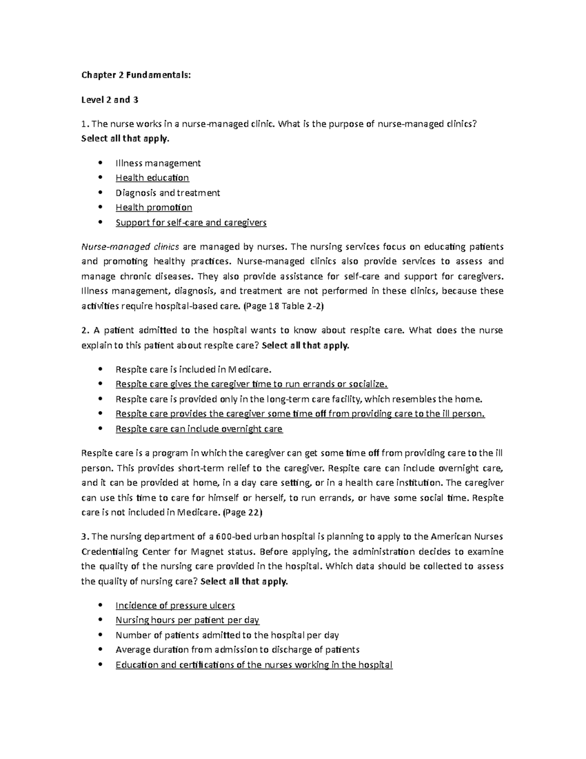 Chapter 2 Fundamentals - Chapter 2 Fundamentals: Level 2 and 3 The ...