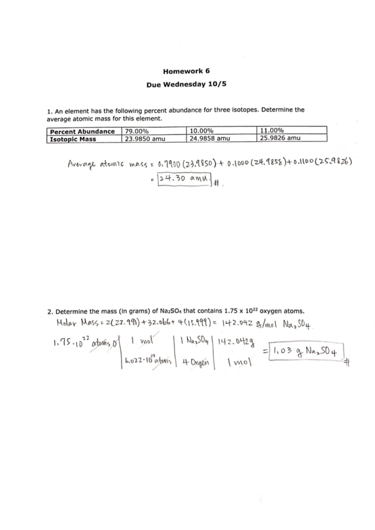 Chem HW6 - Chem HW6 - Prepare A Page That Summarizes What You Learned ...