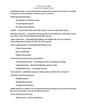 Principles of marketing chapter 1 - Asks the question “What can we make ...