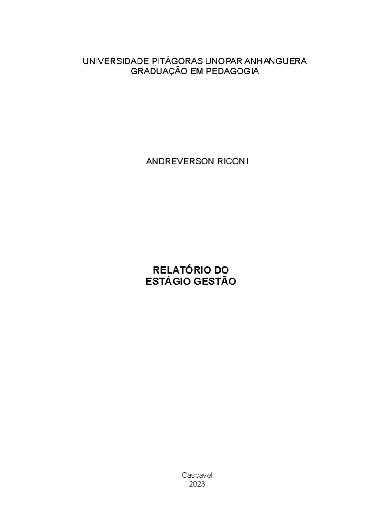 Modelo - Portifolio - FDFDSFD - ANDREVERSON RICONI RELATÓRIO DO ESTÁGIO ...