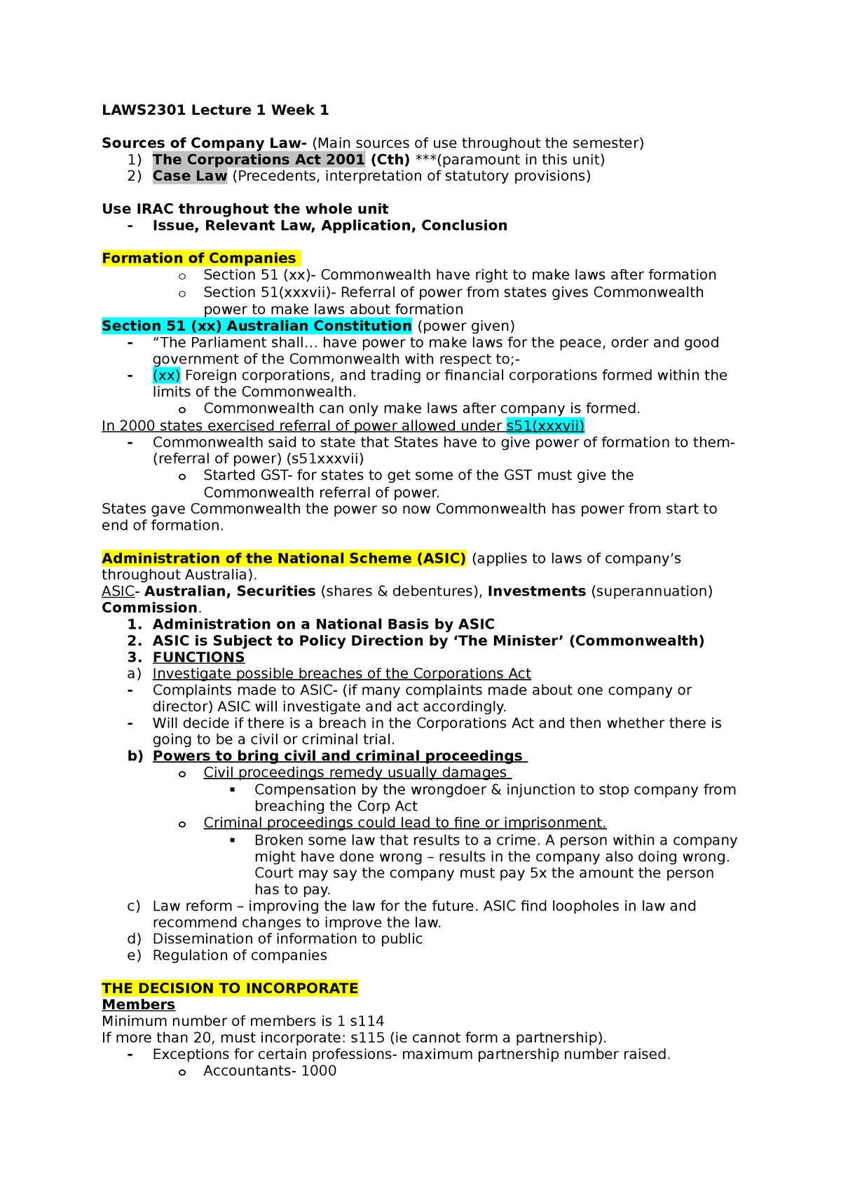 laws2301-week-1-lecture-1-notes-laws2301-lecture-1-week-1-sources-of