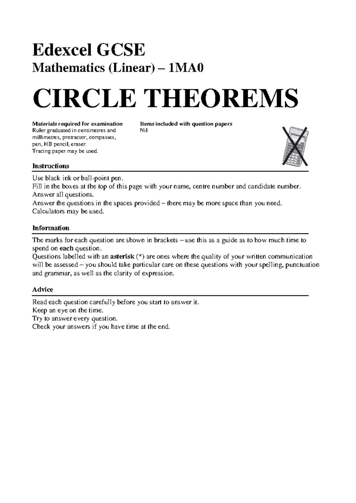 90 circle-Theorems to help with revision and assignment improvement and ...