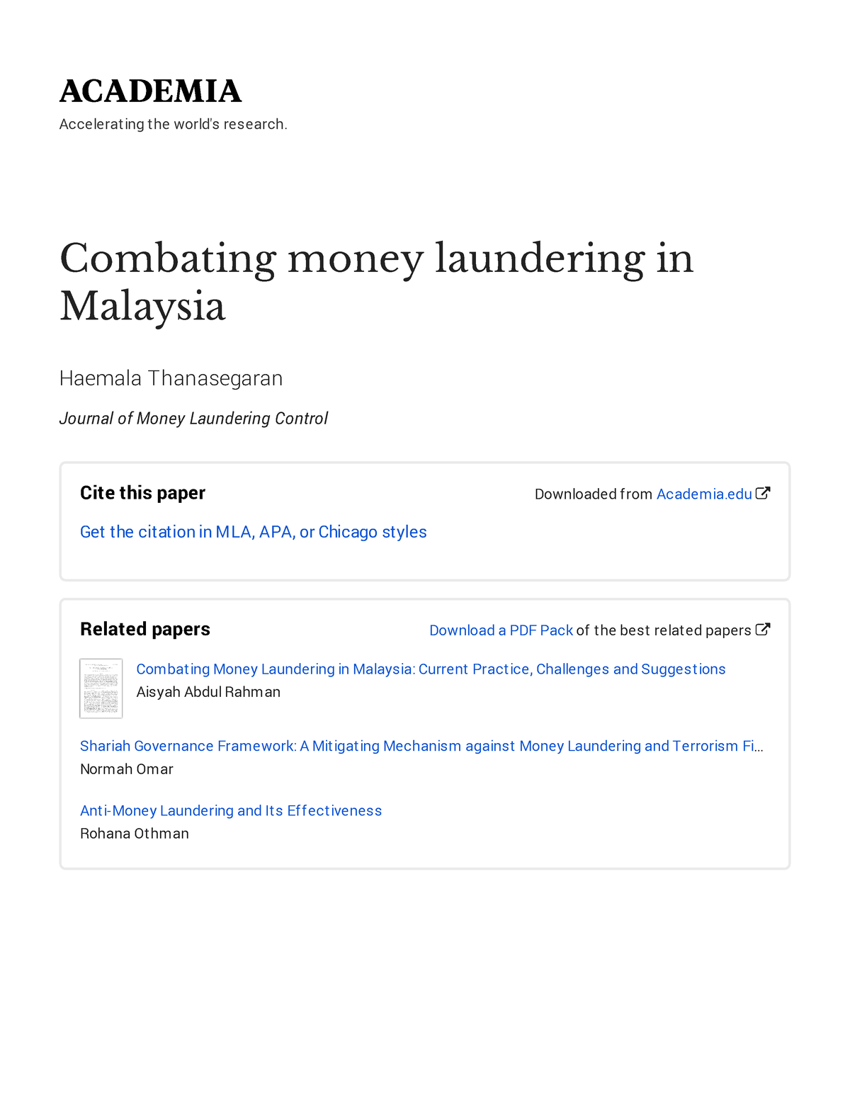 case study of money laundering in malaysia