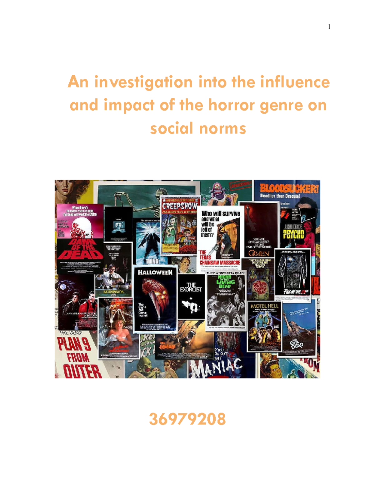 PIP example; An investigation into the influence and impact of the ...